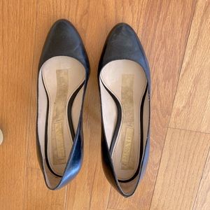 Prada heels, size 37.5. Black, leather, made in Italy.